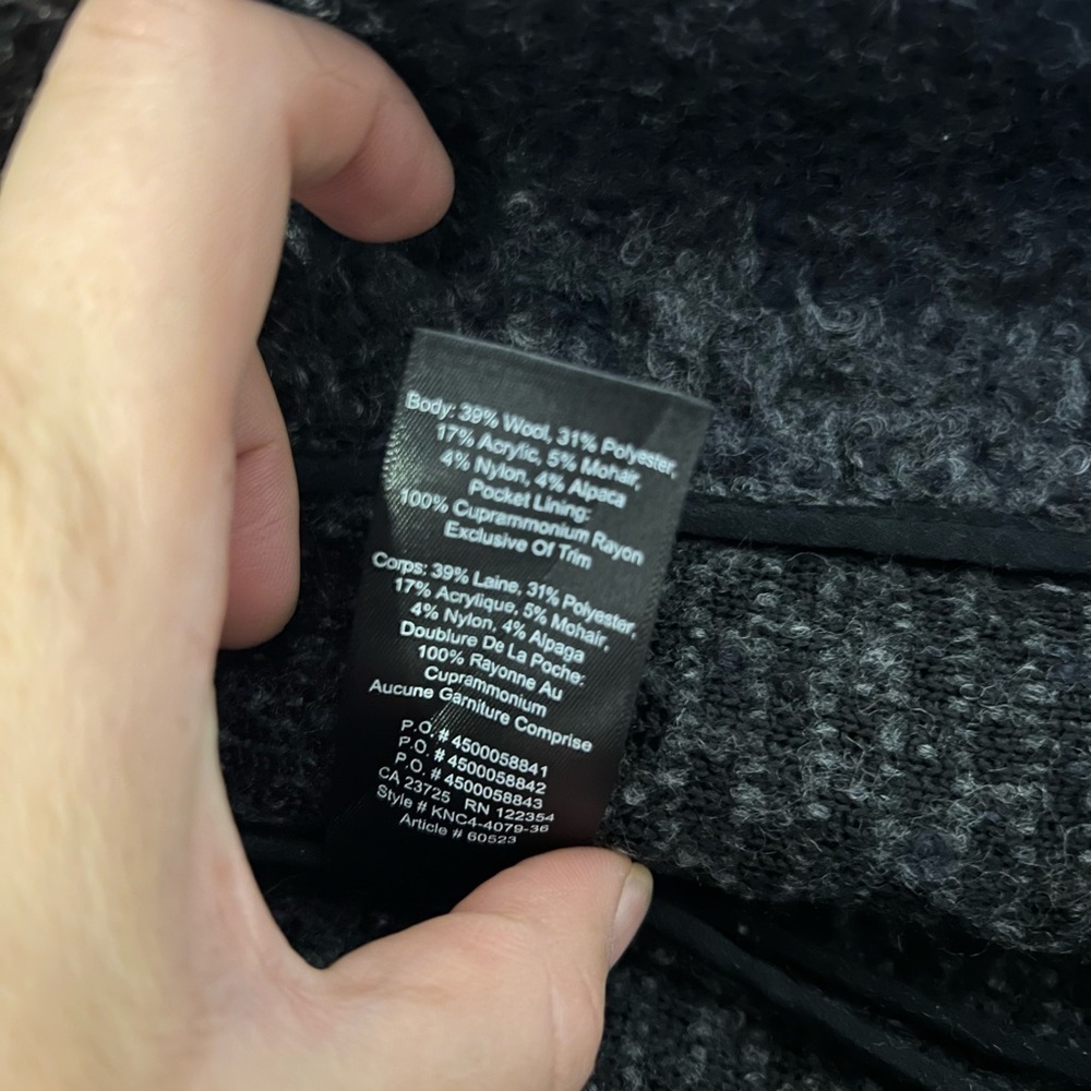 Aritzia Wilfred | 4 | wool mohair alpaca boucle knit shawl cardigan - Picture 7 of 7